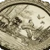 Forest Harmony Medallion - round high-relief STL for CNC