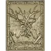 Stag Duel high-relief STL panel for CNC carving