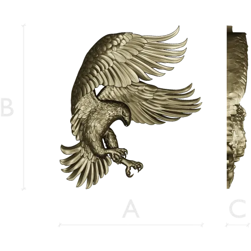 Парящий Орёл - 3D модель STL для ЧПУ