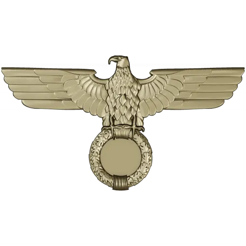 Heraldic Eagle with Laurel Wreath - STL 3D Model for CNC