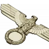 Heraldic Eagle with Laurel Wreath - STL 3D Model for CNC