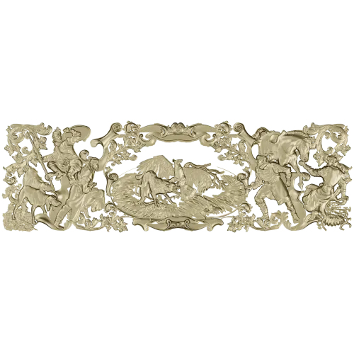 Фриз "Охота" - 3D модель STL для ЧПУ