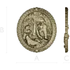 Bear Hunt Relief Medallion STL