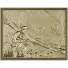 Hunter's Vigil - detailed bas-relief STL for CNC