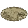 Lakeside Hunt - High Relief Oval STL for CNC
