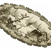 Lakeside Hunt - High Relief Oval STL for CNC