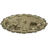 Lakeside Hunt - High Relief Oval STL for CNC