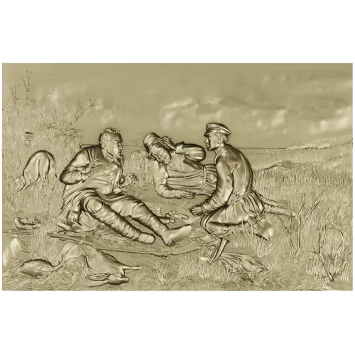 Hunters' Respite - detailed relief 3D model STL for CNC