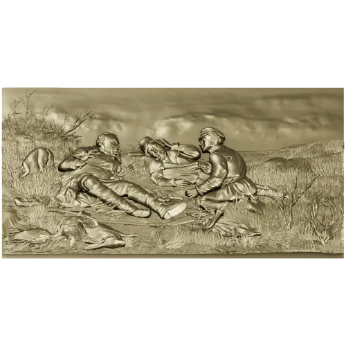 Hunters' Respite - detailed relief 3D model STL for CNC