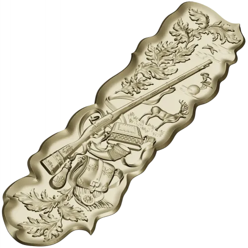 Hunting Trophy Panel - STL 3D model for CNC milling