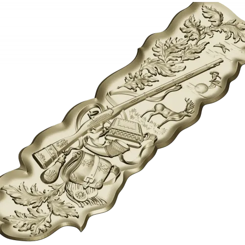 Hunting Trophy Panel - STL 3D model for CNC milling