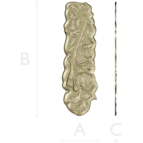 Hunting Trophy Panel - STL 3D model for CNC milling