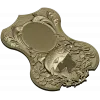 Trout Trophy Shield - STL 3D model for CNC milling
