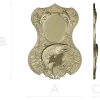 Trout Trophy Shield - STL 3D model for CNC milling