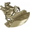 Всадник на скале - рельефная 3D модель STL для ЧПУ