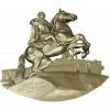Всадник на скале - рельефная 3D модель STL для ЧПУ