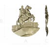 Всадник на скале - рельефная 3D модель STL для ЧПУ