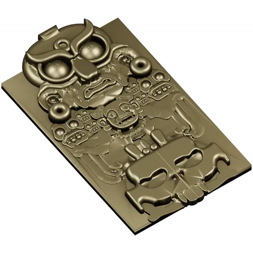 Owl Totem Decorative Panel - STL 3D Model for CNC
