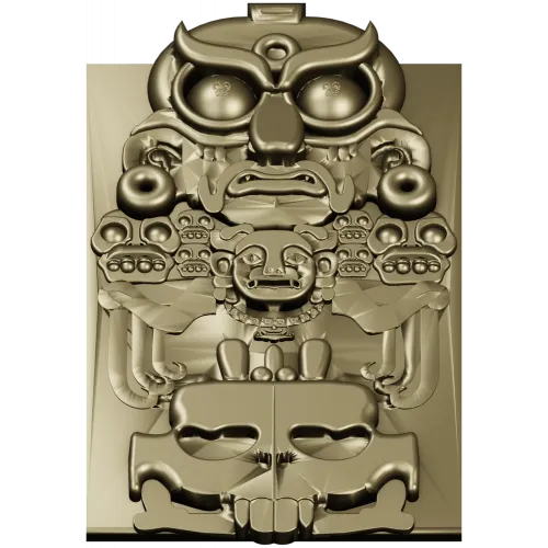 Owl Totem Decorative Panel - STL 3D Model for CNC