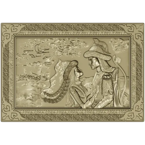 Romantic Bas-Relief Panel STL for CNC