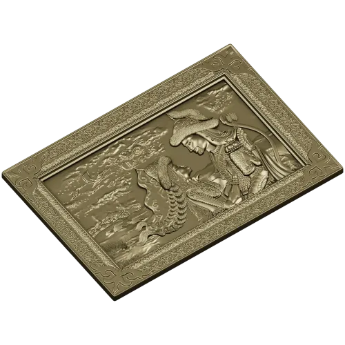 Romantic Bas-Relief Panel STL for CNC