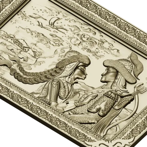 Romantic Bas-Relief Panel STL for CNC