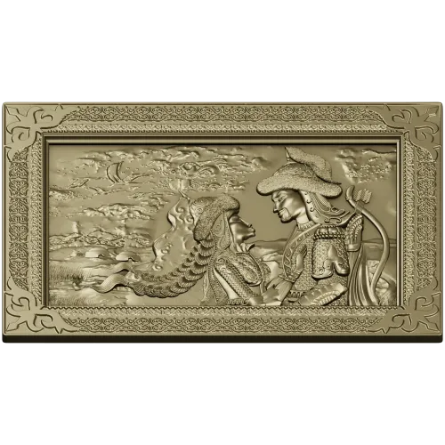 Romantic Bas-Relief Panel STL for CNC