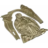 Панно для ЧПУ "Созерцатель" - 3D STL модель для резьбы по дереву