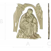 Панно для ЧПУ "Созерцатель" - 3D STL модель для резьбы по дереву