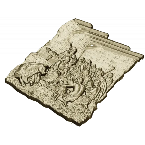 Рождественское панно - 3D модель STL для ЧПУ