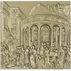 Панно "Римский атрий" - рельефная 3D модель STL для ЧПУ