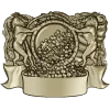 Heraldic Cornucopia Decorative Relief STL