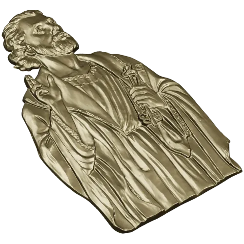 Апостол Пётр - stl модель панно для ЧПУ