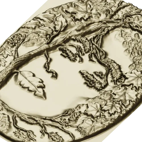 Sylvan Muse Medallion - STL 3D model for CNC router