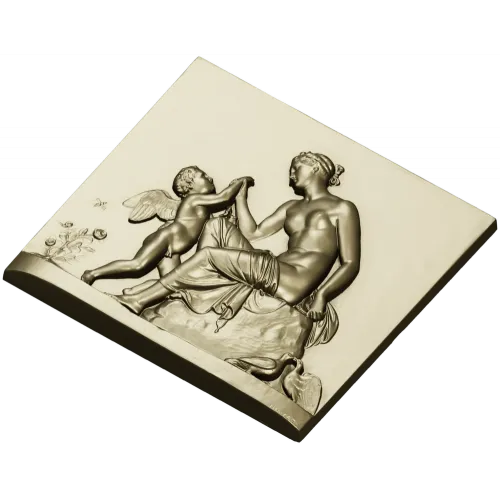Classical Bas-Relief Panel with Putto - STL 3D Model for CNC