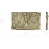 Art Nouveau Nymph Decorative Panel 3D STL for CNC