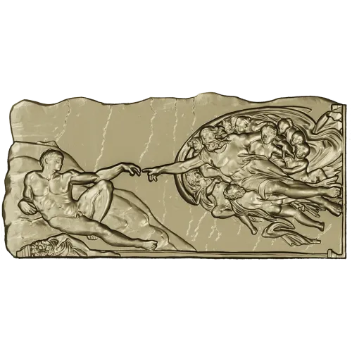 Classical Creation bas-relief - 3D STL model for CNC carving