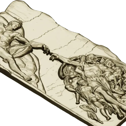 Classical Creation bas-relief - 3D STL model for CNC carving