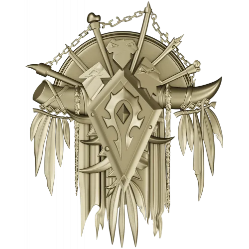 War-Totem Crest - STL 3D Model for CNC