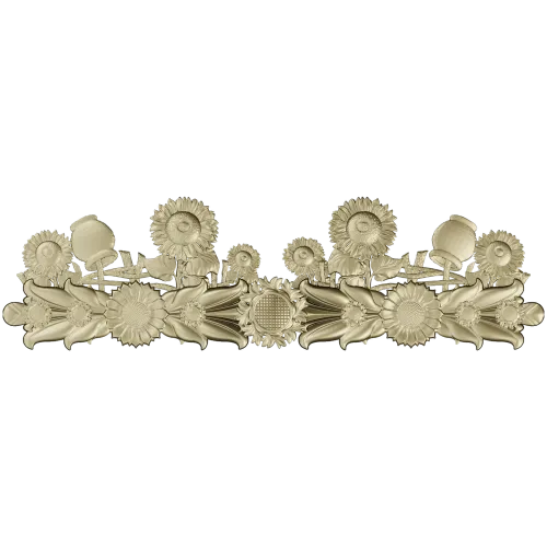 Sunflower Garland Relief STL for CNC