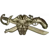Pirate Skull Emblem STL for CNC