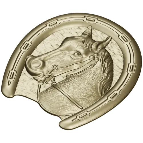 Horseshoe Horse Head STL 3D Model for CNC