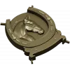 Horseshoe Horse Head Relief STL