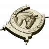 Horseshoe Horse Head Relief STL