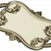 Декоративная STL модель подноса в стиле рококо для ЧПУ