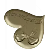 Heart-shaped bow bas-relief STL for CNC carving