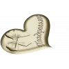 Heart-shaped bow bas-relief STL for CNC carving