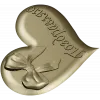 Heart-shaped bow bas-relief STL for CNC carving