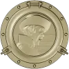 Иллюминатор с рельефом матроса - STL для ЧПУ