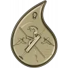 Final Drop teardrop medallion - STL 3D model for CNC